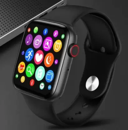 T55 SMART CALLING ,WATSAPP FACEBOOK FITNESS WATCH XL SIZE BLACK CLOUR DUEL STRAP Smartwatch  
